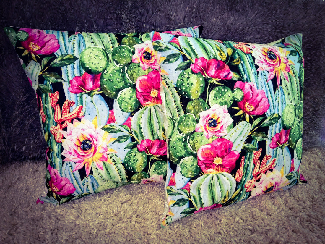 New Multicoloured Cactus Cushions - NOW AVAILABLE with dazzling new backs!
