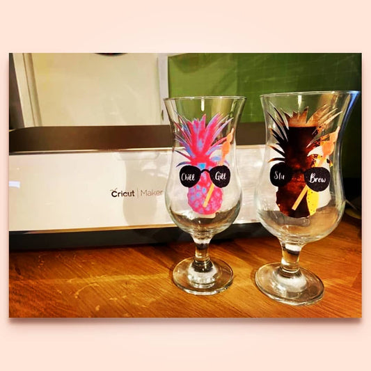 Custom personalised cocktail glasses