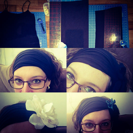 HOW TO: No-sew how to upcycle an old singlet to a wrap headband