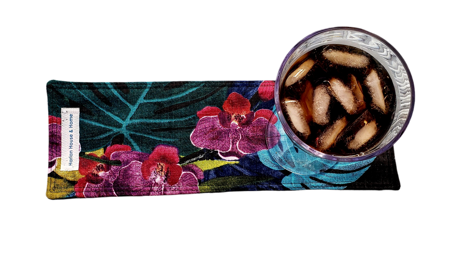 Orchid on Charcoal Coastie / Drink Runner