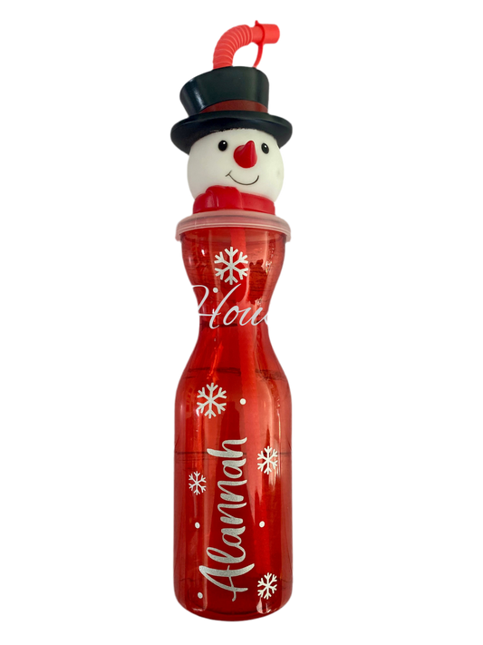 Personalised Snowman Drink Bottle