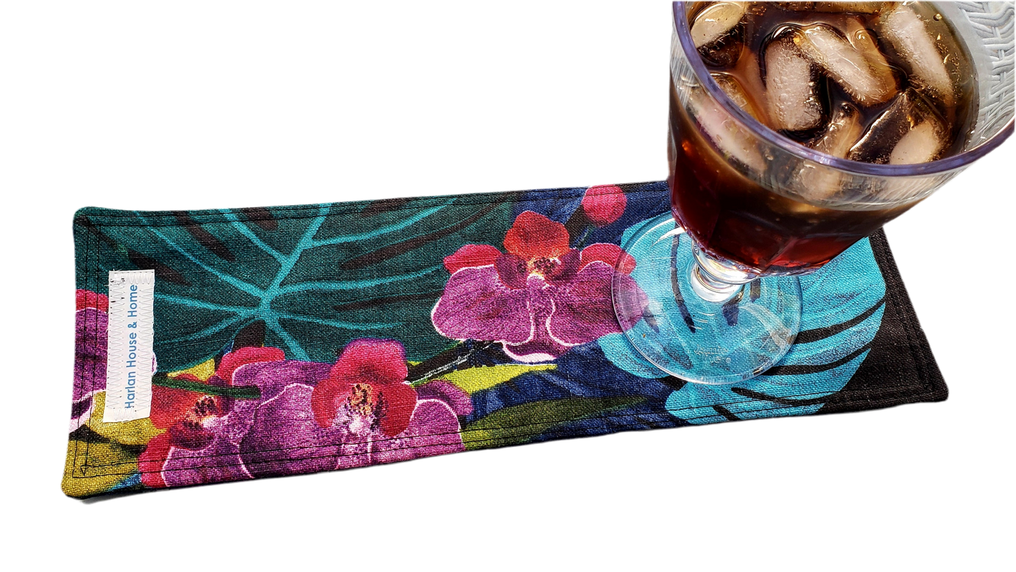 Orchid on Charcoal Coastie / Drink Runner