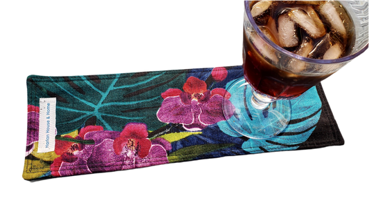 Orchid on Charcoal Coastie / Drink Runner