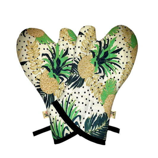 Heat proof oven mitt - Pineapple