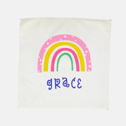 Personalised Face Washer - Rainbow