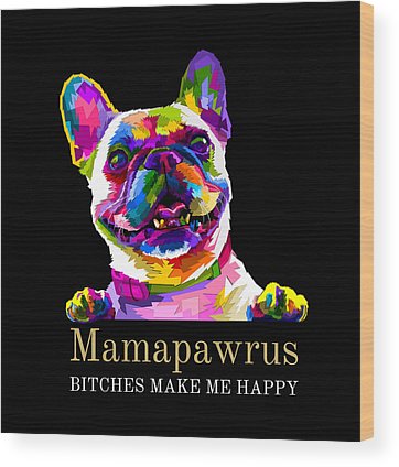 Mamapawrus - Wood Print