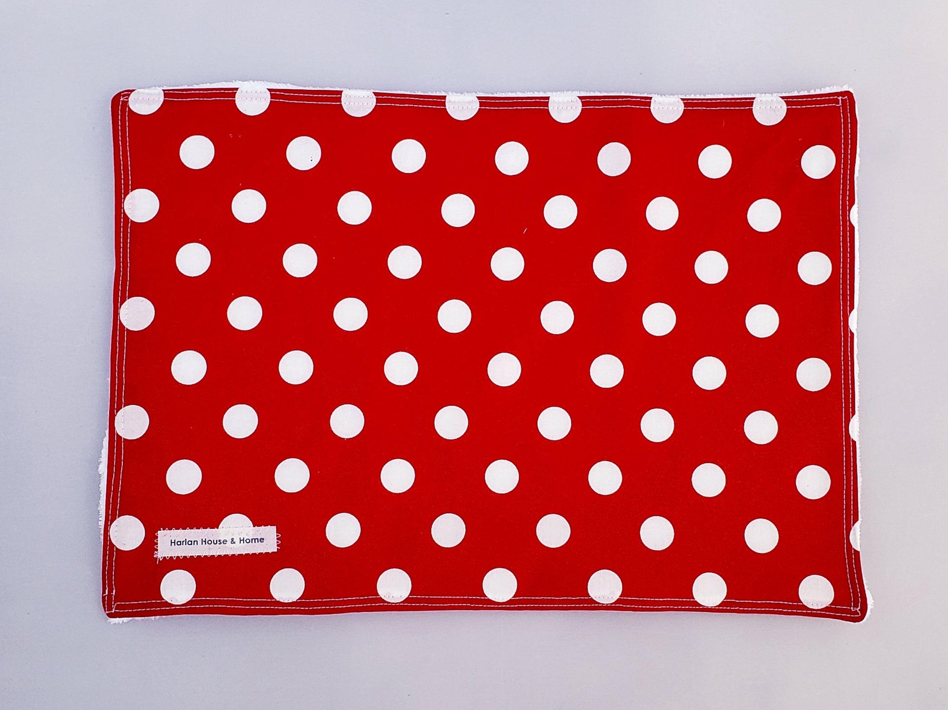 Burp Cloth: Spotty Red - Harlan House & Home