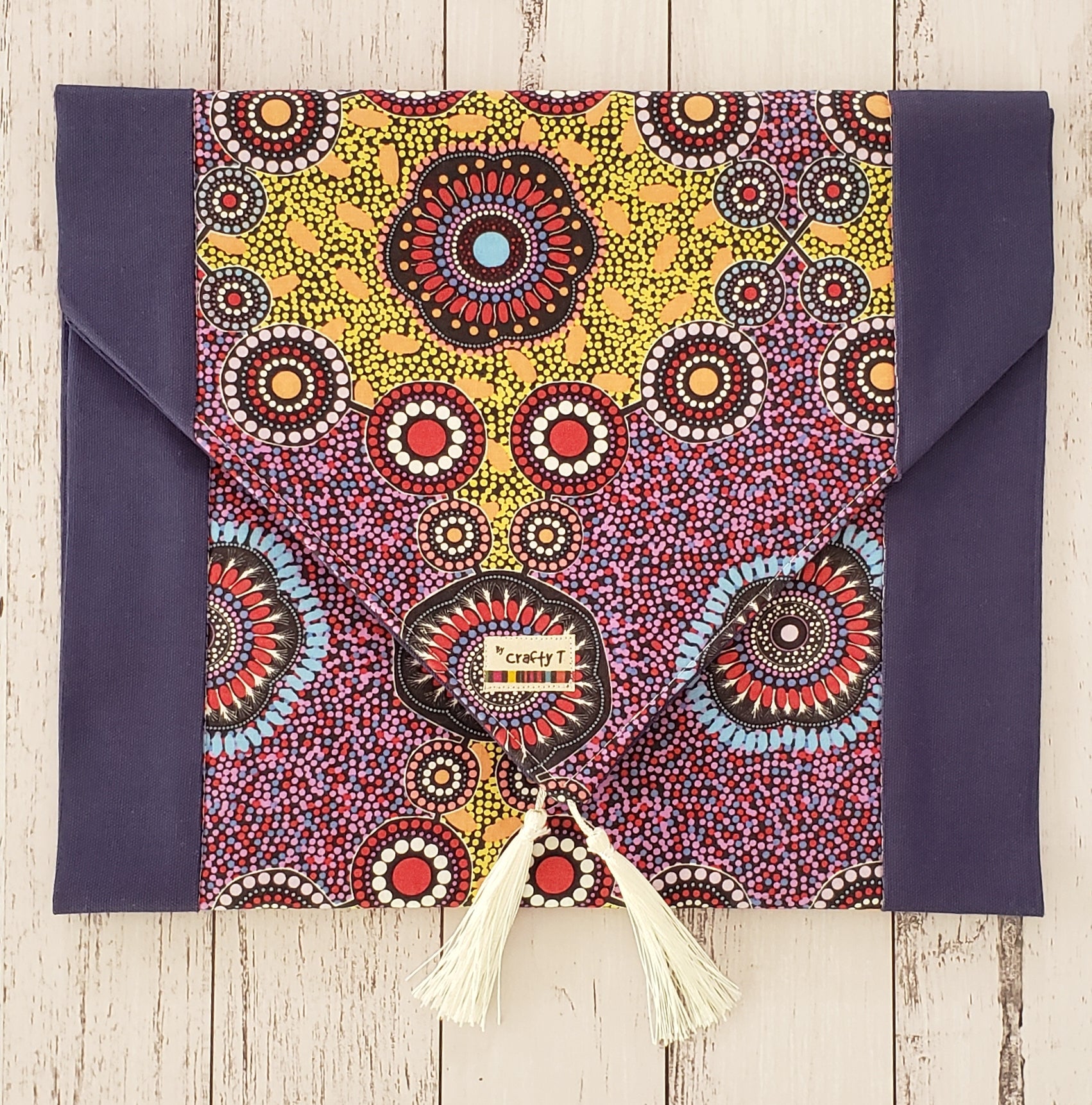 Indigenous 1m cotton coffee table runner - Harlan House & Home
