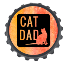 Bottle Opener Fridge Magnet - Cat dad