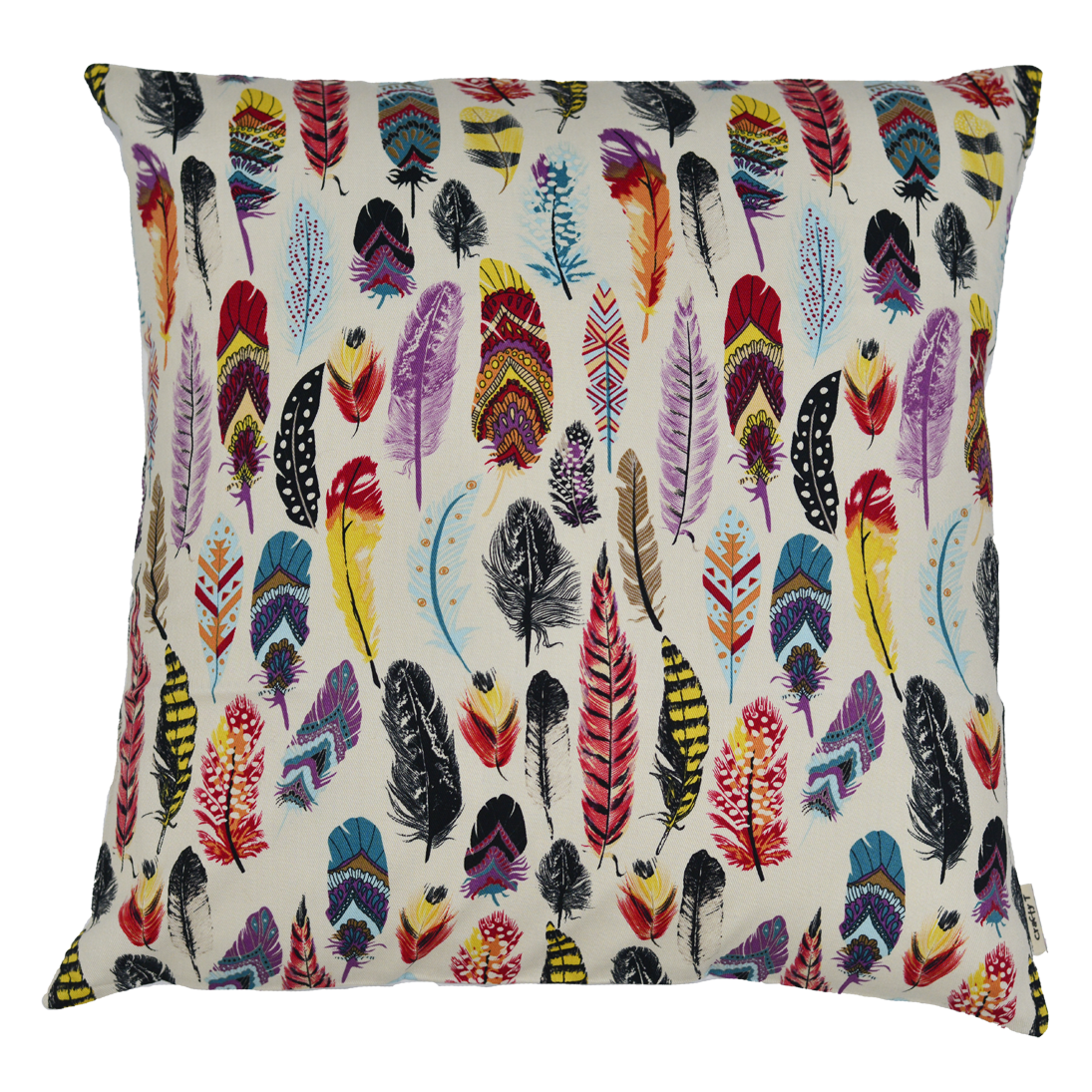 Multicolour Feathers Cushion Cover - Harlan House & Home