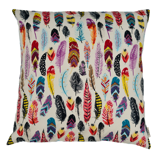 Multicolour Feathers Cushion Cover - Harlan House & Home