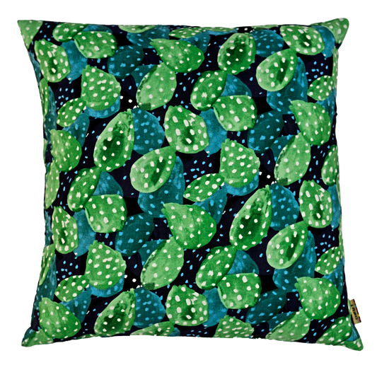 Green spotty cactus cushion cover - Harlan House & Home