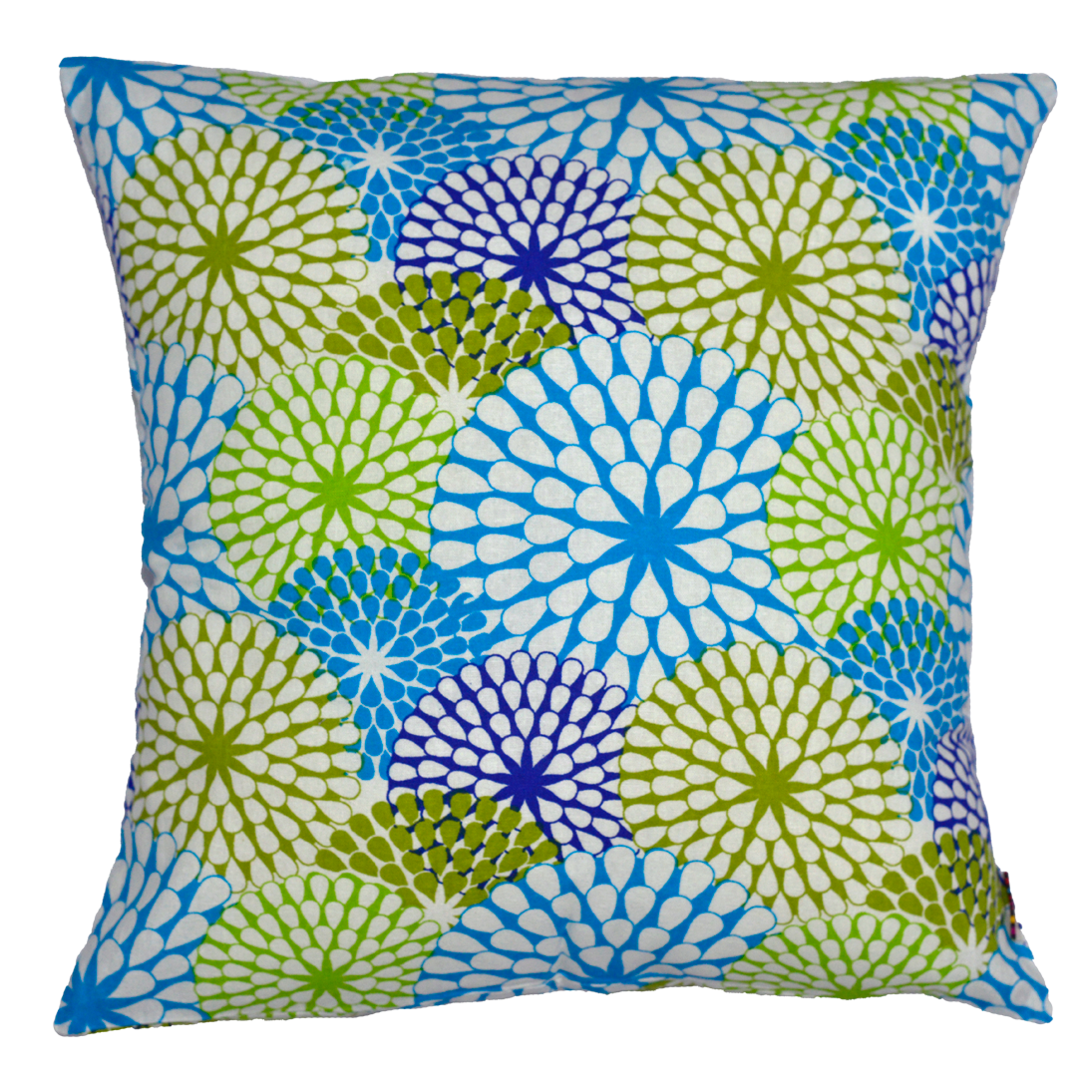 Retro Teal & Green Circles Cushion Cover - Harlan House & Home