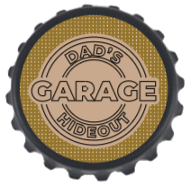 Bottle Opener Fridge Magnet - Dad's garage hideout