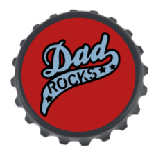 Bottle Opener Fridge Magnet - Dad rocks