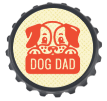 Bottle Opener Fridge Magnet - Dog dad