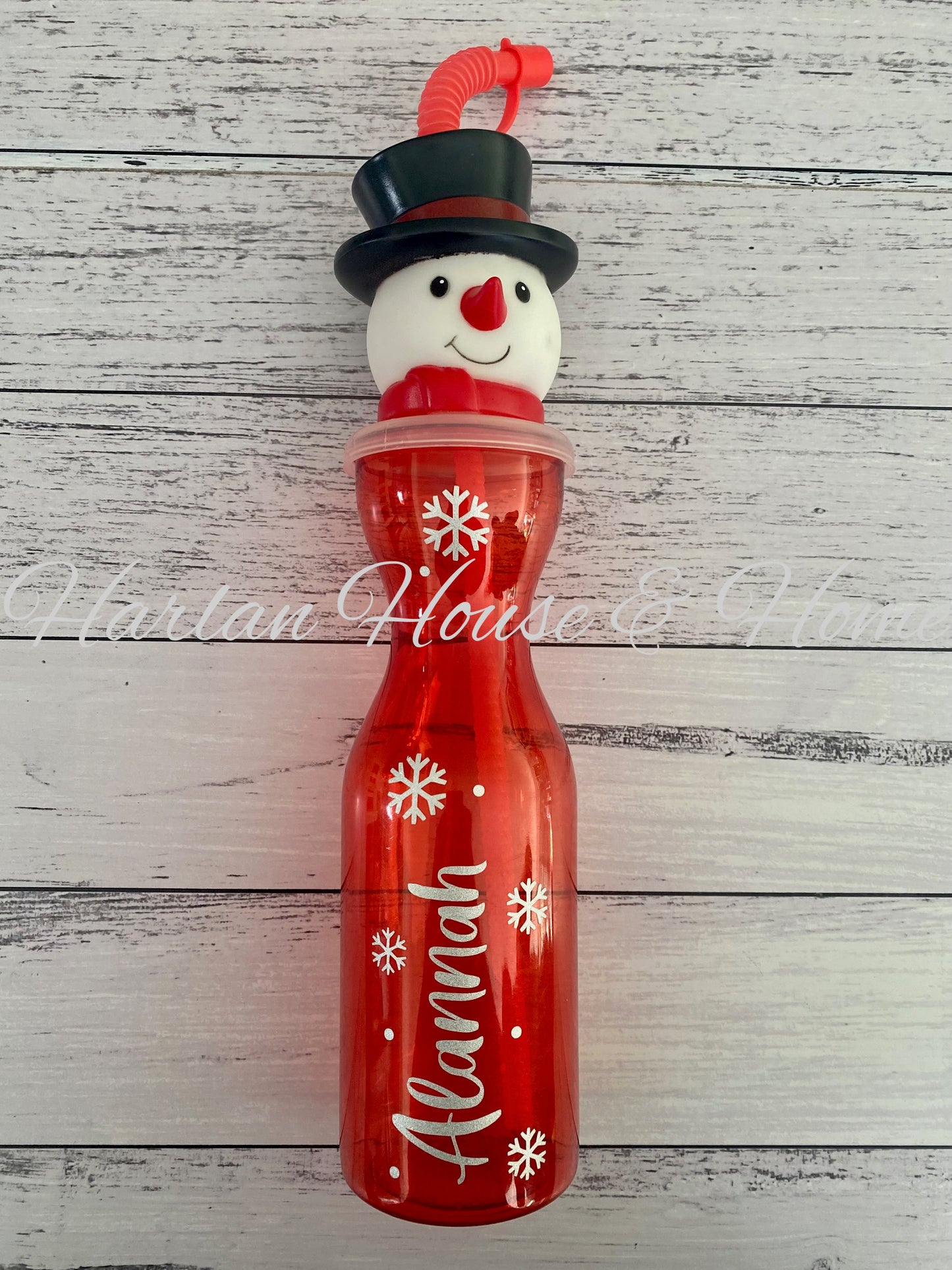 Personalised Snowman Drink Bottle