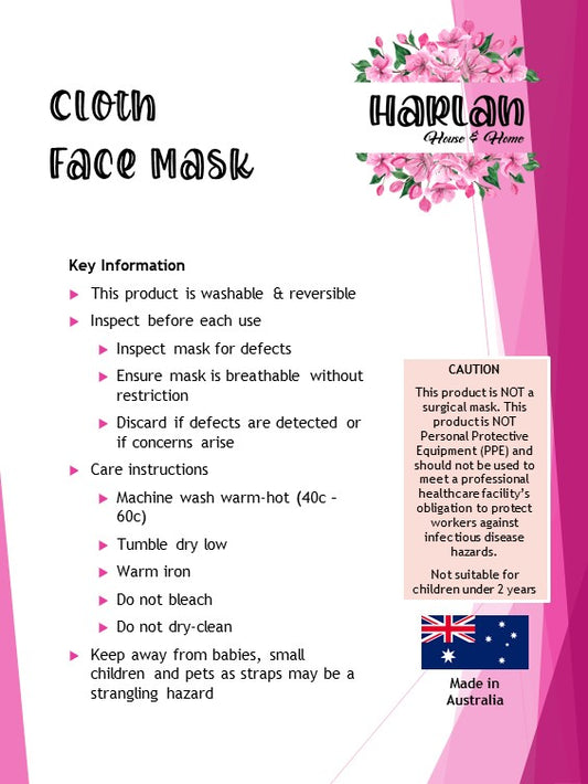 Face Mask Information Sheet (Digital File only)