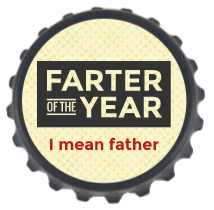 Bottle Opener Fridge Magnet - Farter of the year