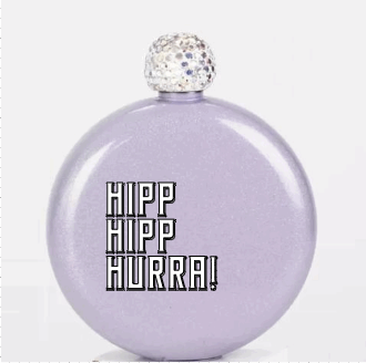 Hip flask (pink)