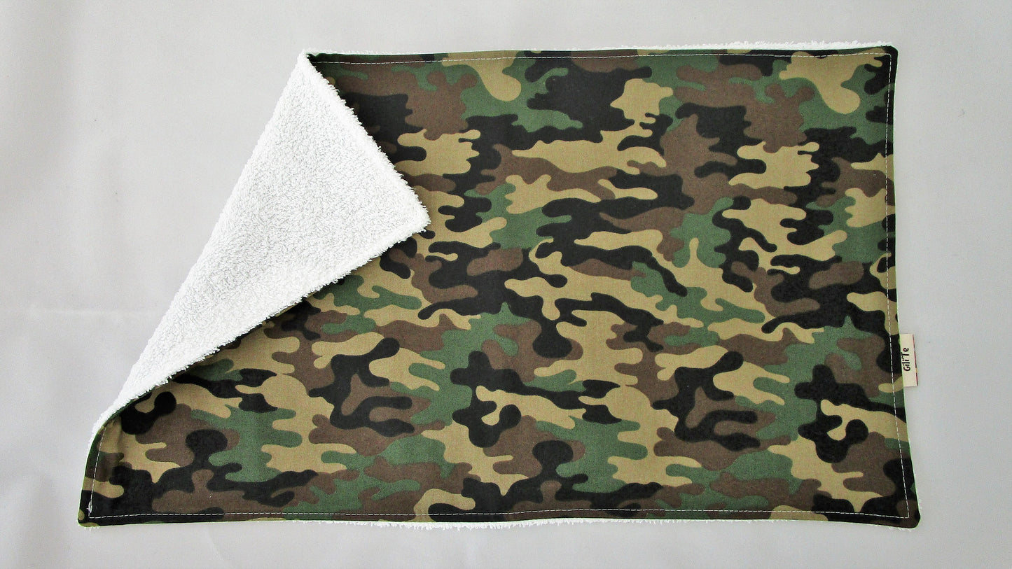 Burp Cloth: Army - Harlan House & Home