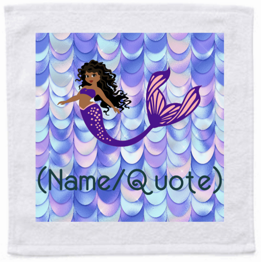 Personalised Face Washer - Mermaid