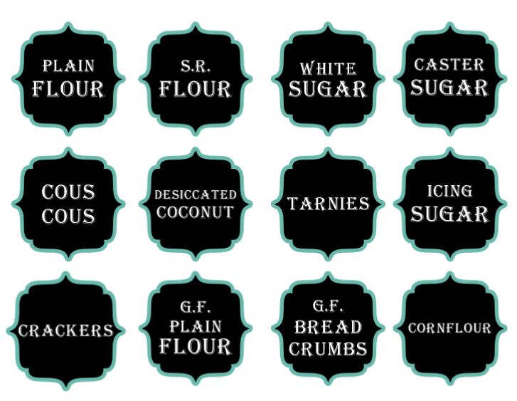 Pantry labels (set of 12) - Harlan House & Home